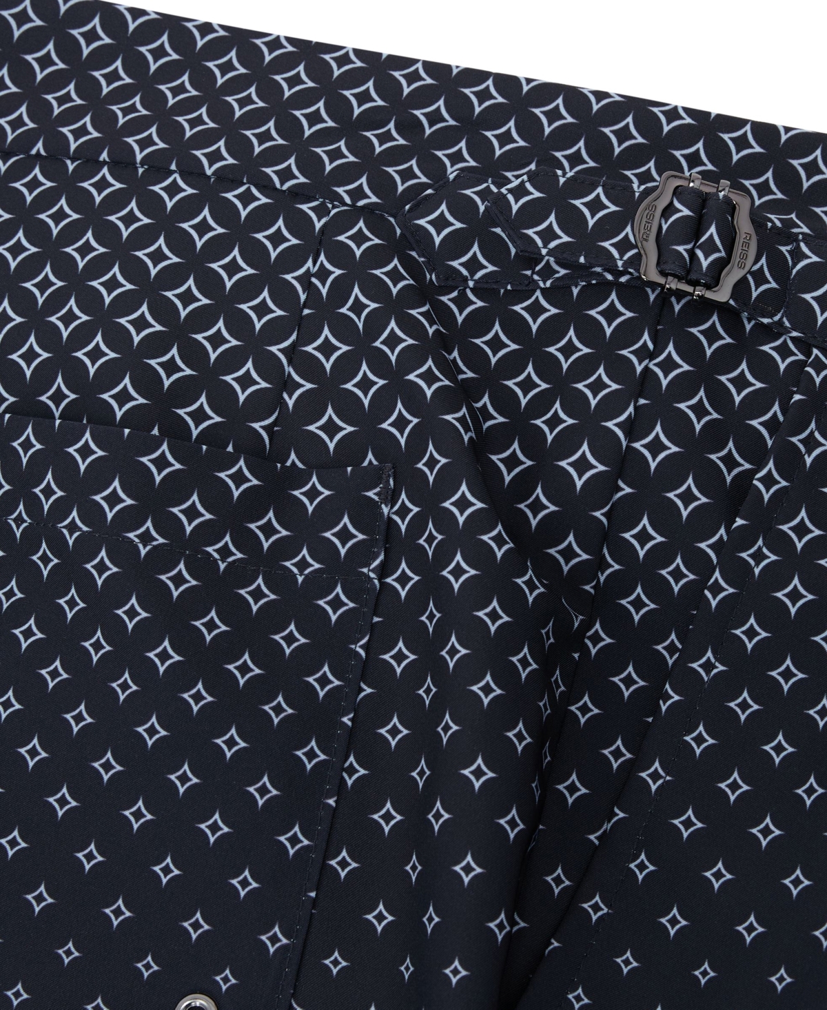 Reiss Men's Darli Ombre Geometric-Print Swim Shorts