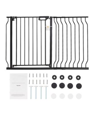 Auto Close Pet Safety Gate 30 in Tall Pressure and Wall Mount for Doorways