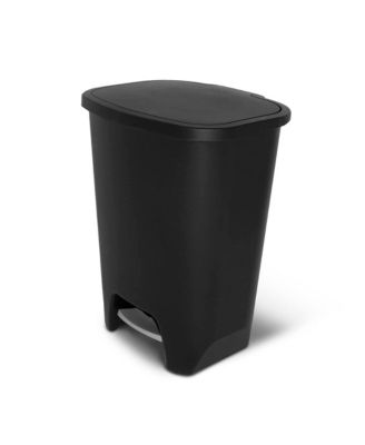 Kitchen Trash Can with Lid, Foot Pedal and Garbage Bag Rings, 20 Gallon