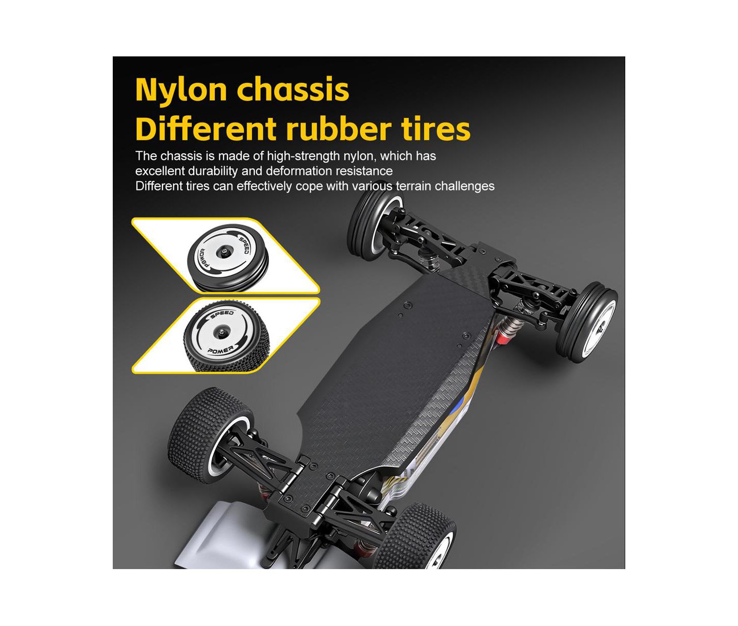 Детская игрушка Bruce & Shark 1:24 Scale Off-Road 3-Speed RC Car, цвет: Чёрный — фото 5