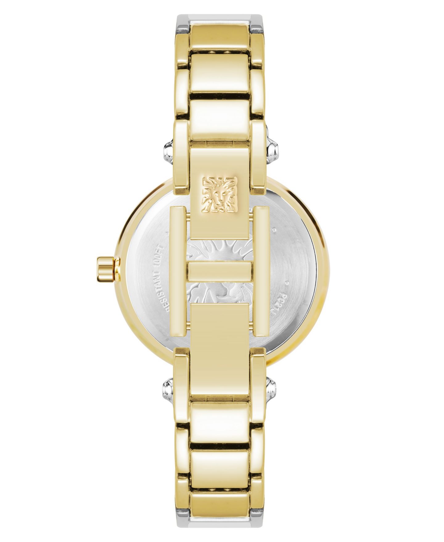 Женские часы-браслет Anne Klein кварцевые, золотистый сплав с эмалью, 28 мм — фото 2