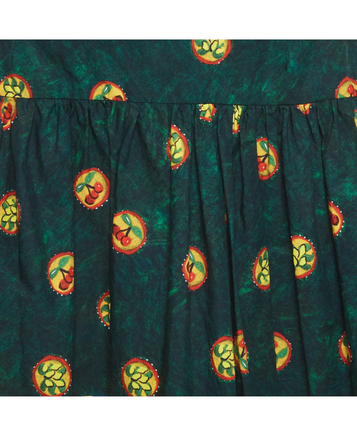 Women's Cherry Print Cotton Mini Skirt