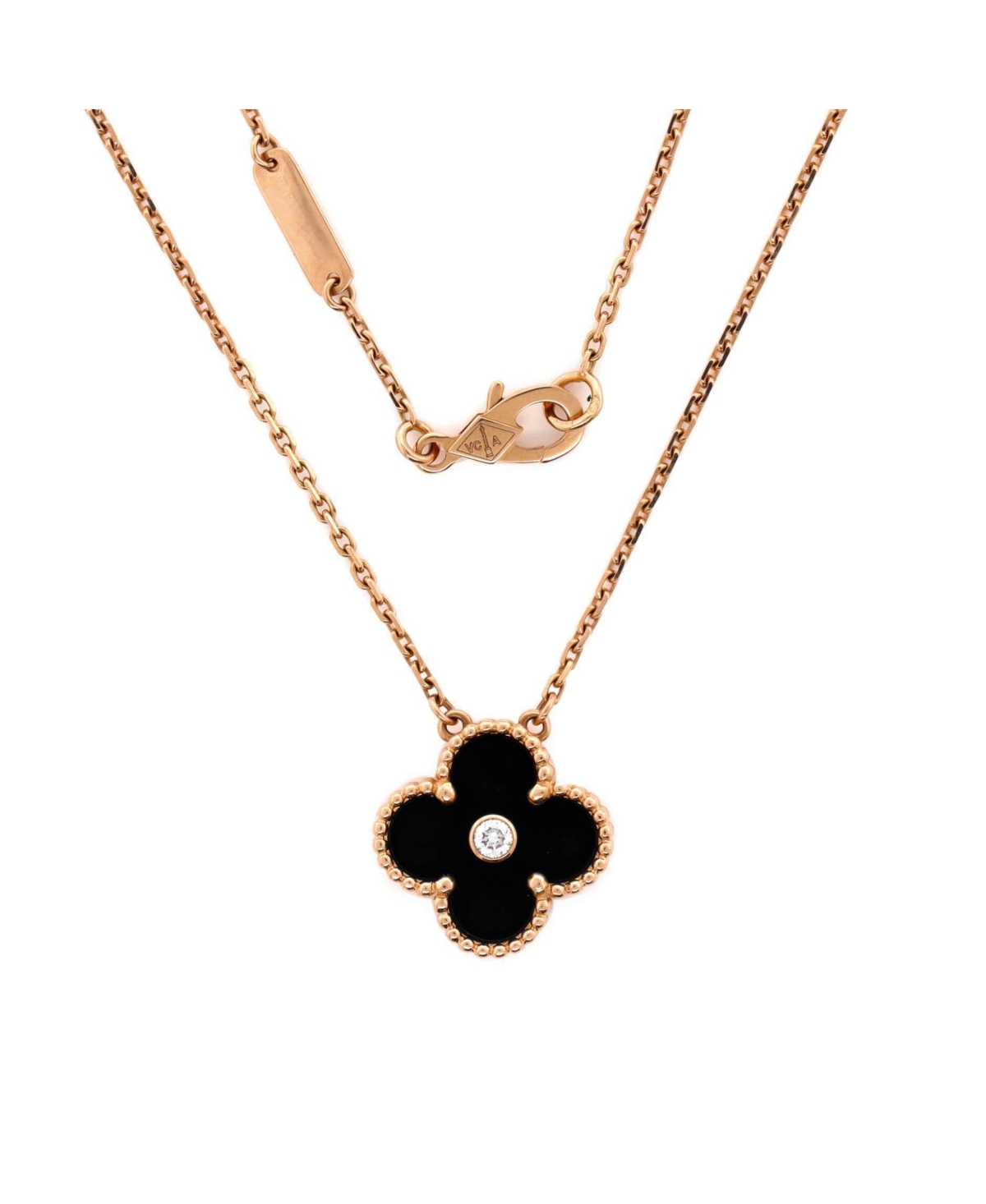 Pre-Owned Van Cleef & Arpels Vintage Alhambra Pendant Necklace