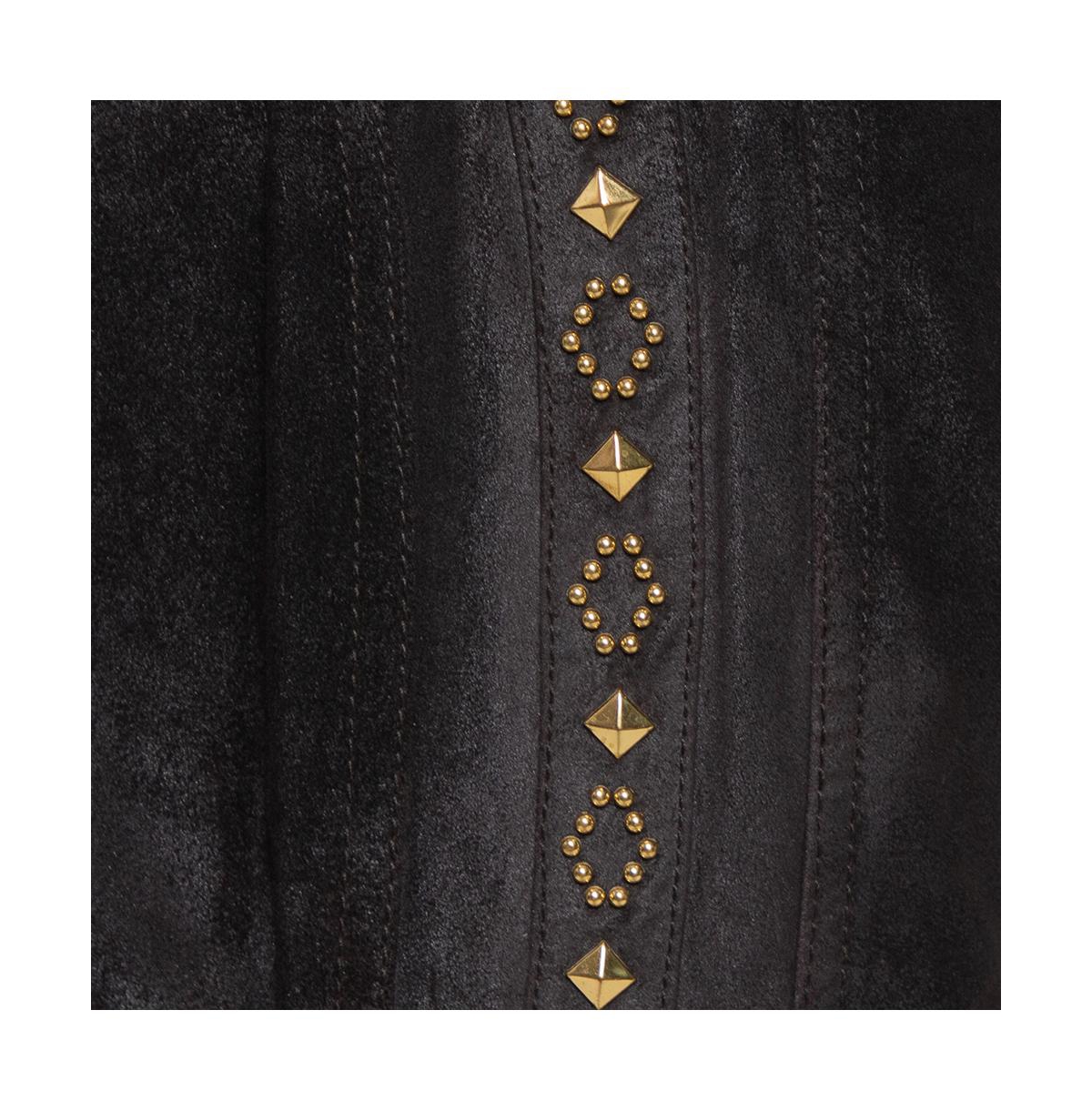 Pre-Owned Roberto Cavalli Women's Leather Vintage Cropped Trousers