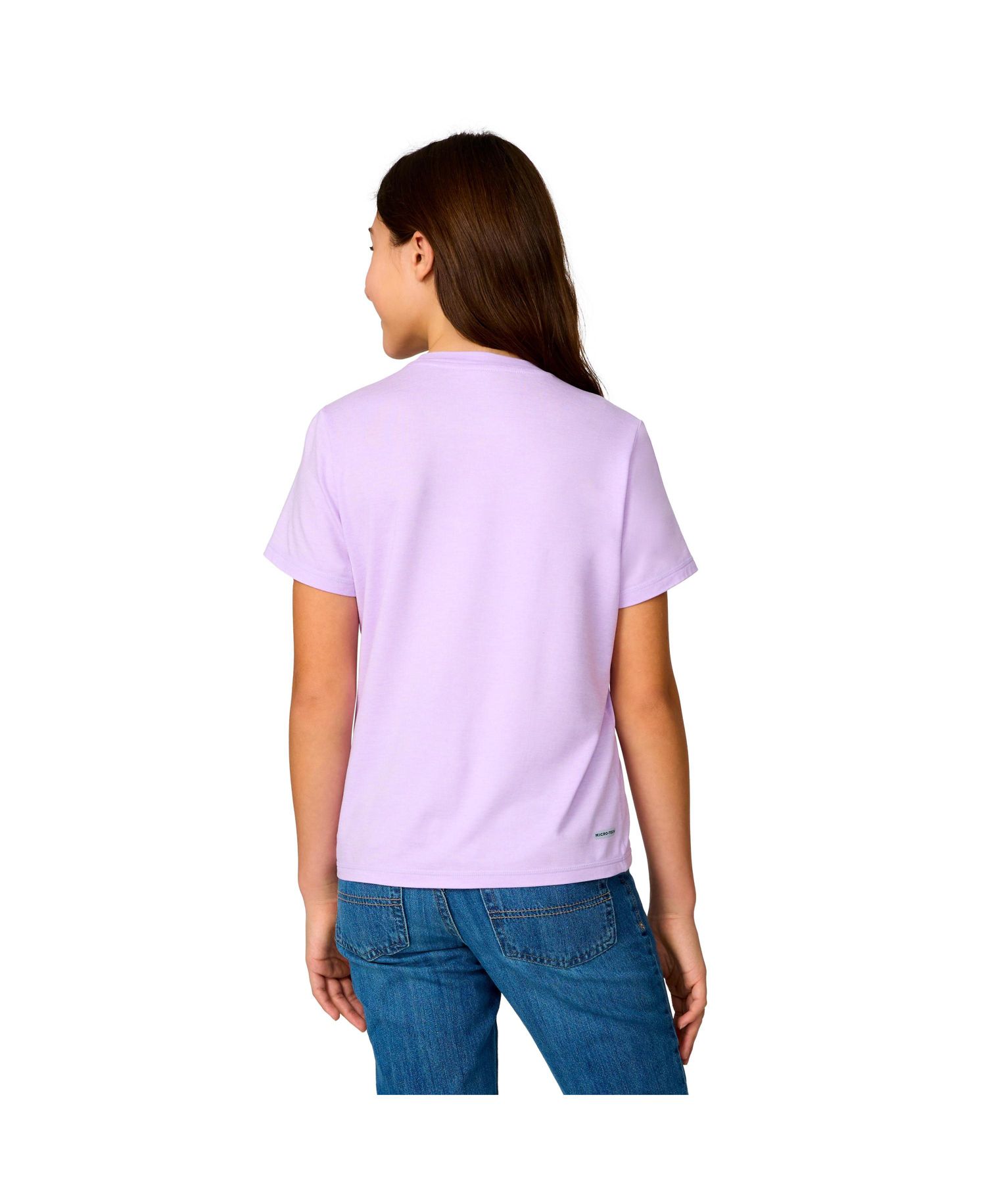 Girls' Microtech Graphic Crew Neck Shirt