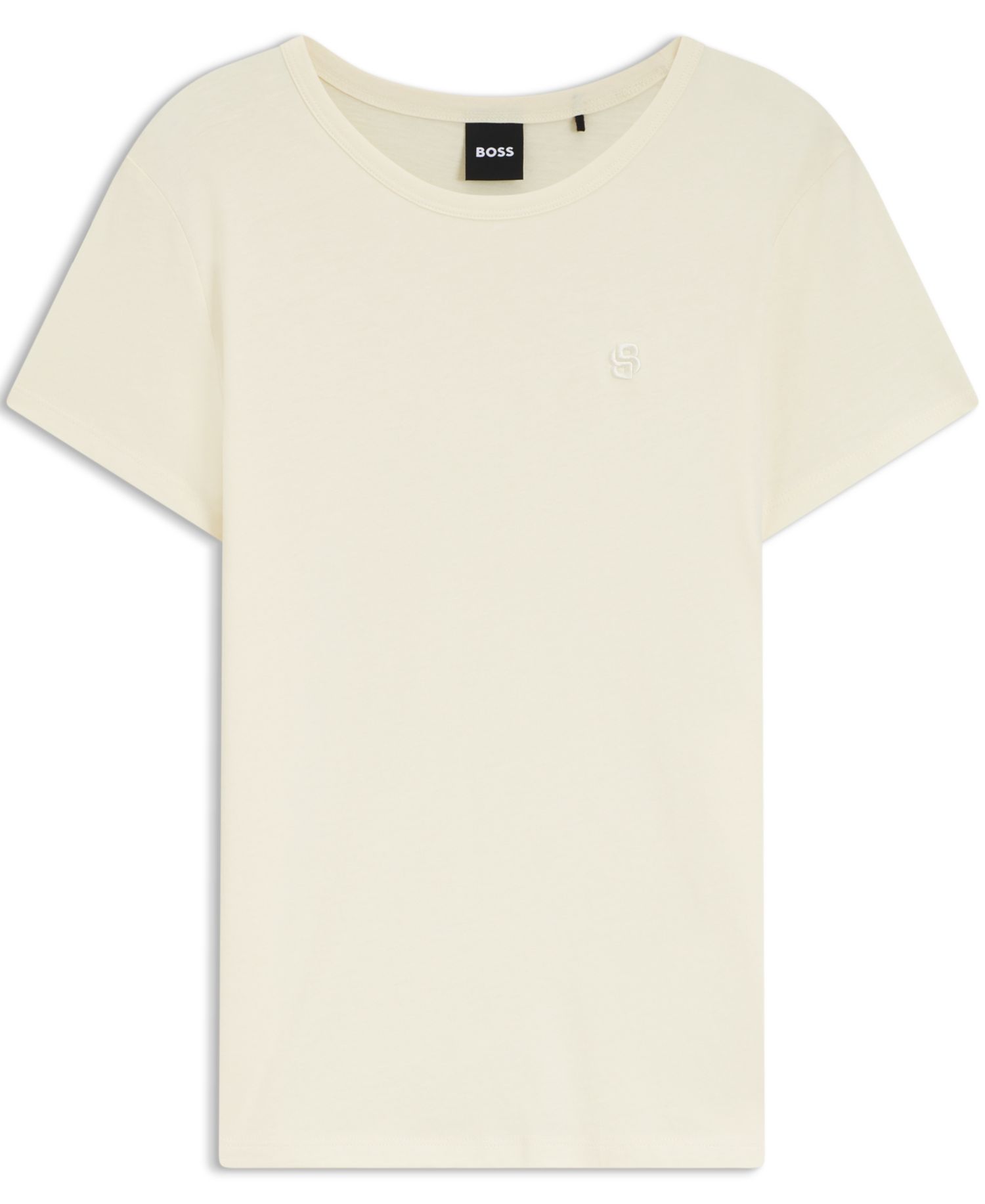 BOSS by Women's Cotton-Silk Blend Slim-Fit T-Shirt