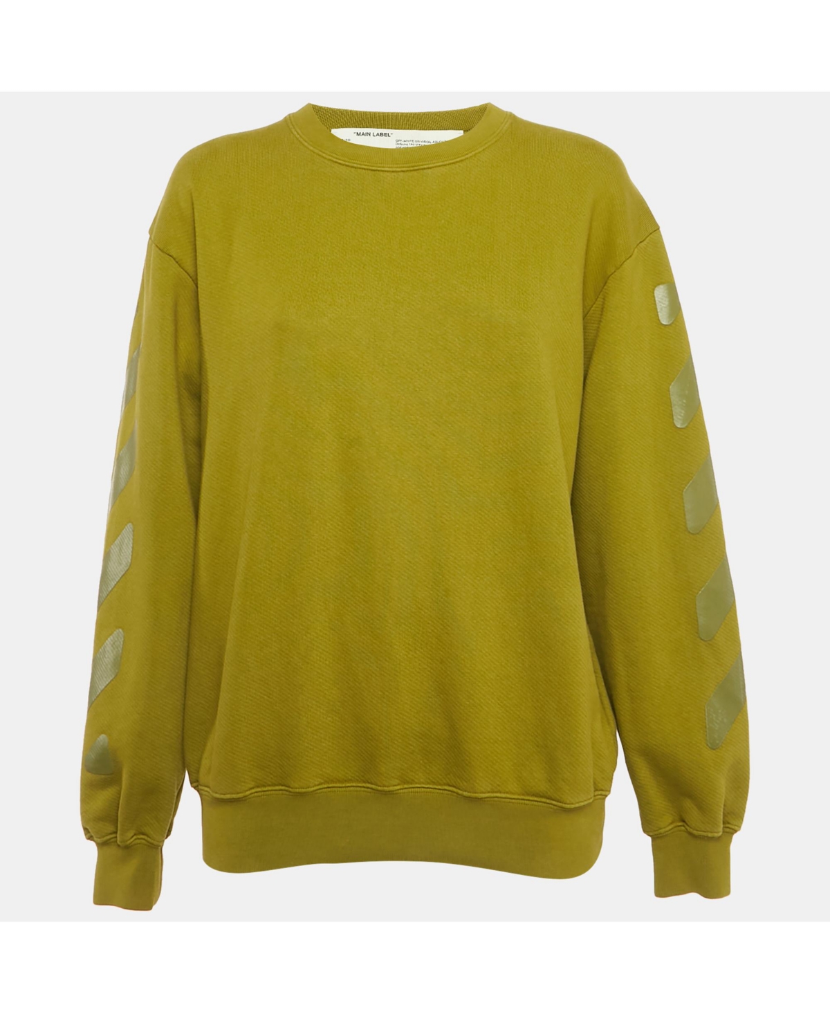 Pre-Owned Off-White Women's Cotton Crewneck Arrow Print Sweatshirt