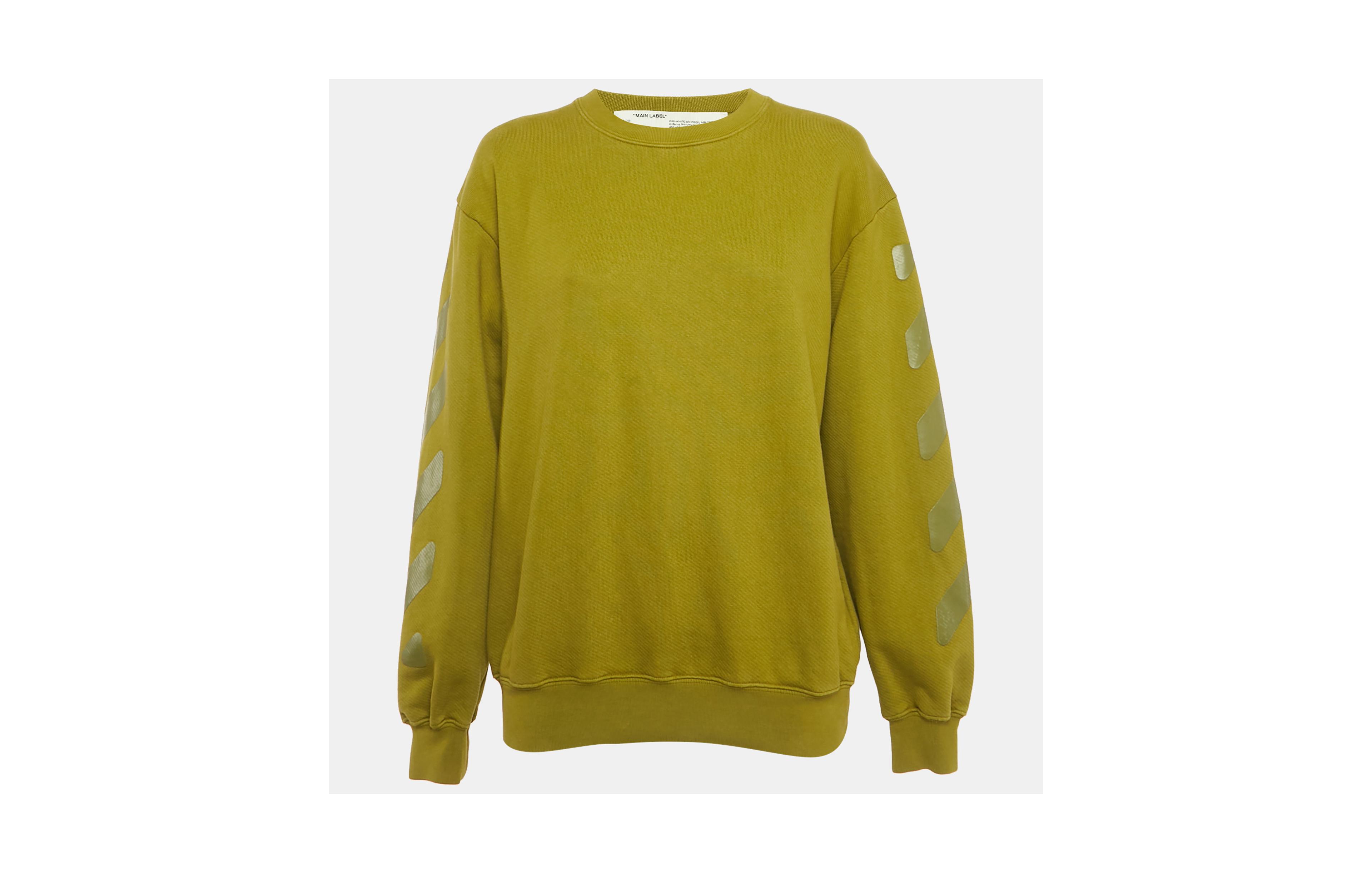 Pre-Owned Off-White Women's Cotton Crewneck Arrow Print Sweatshirt