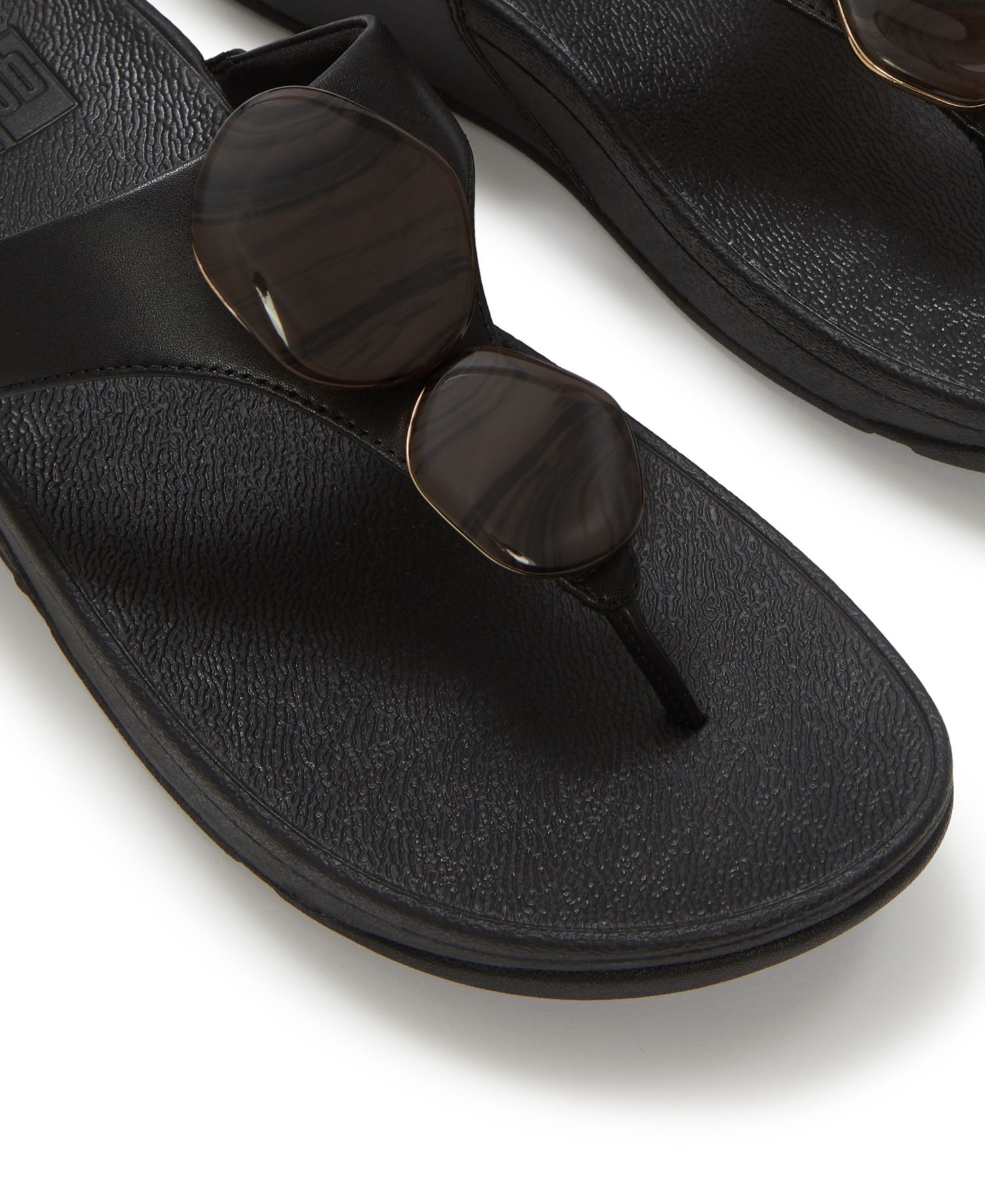 Women's Lulu Marbled-Stone Slip-On Wedge Sandals