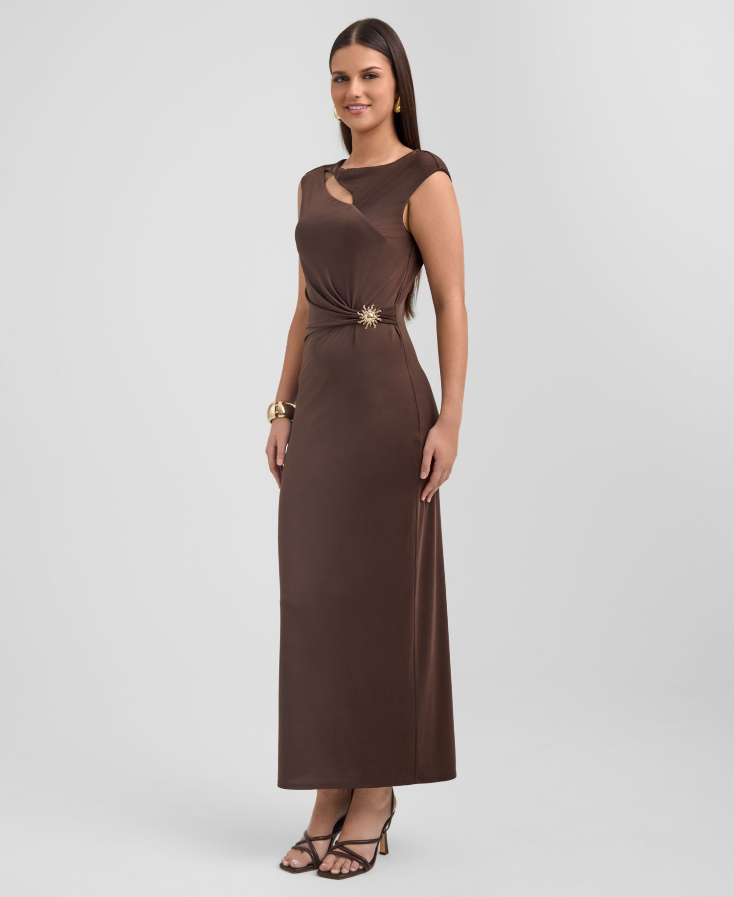 Women's Scoop Neck Midi Dress