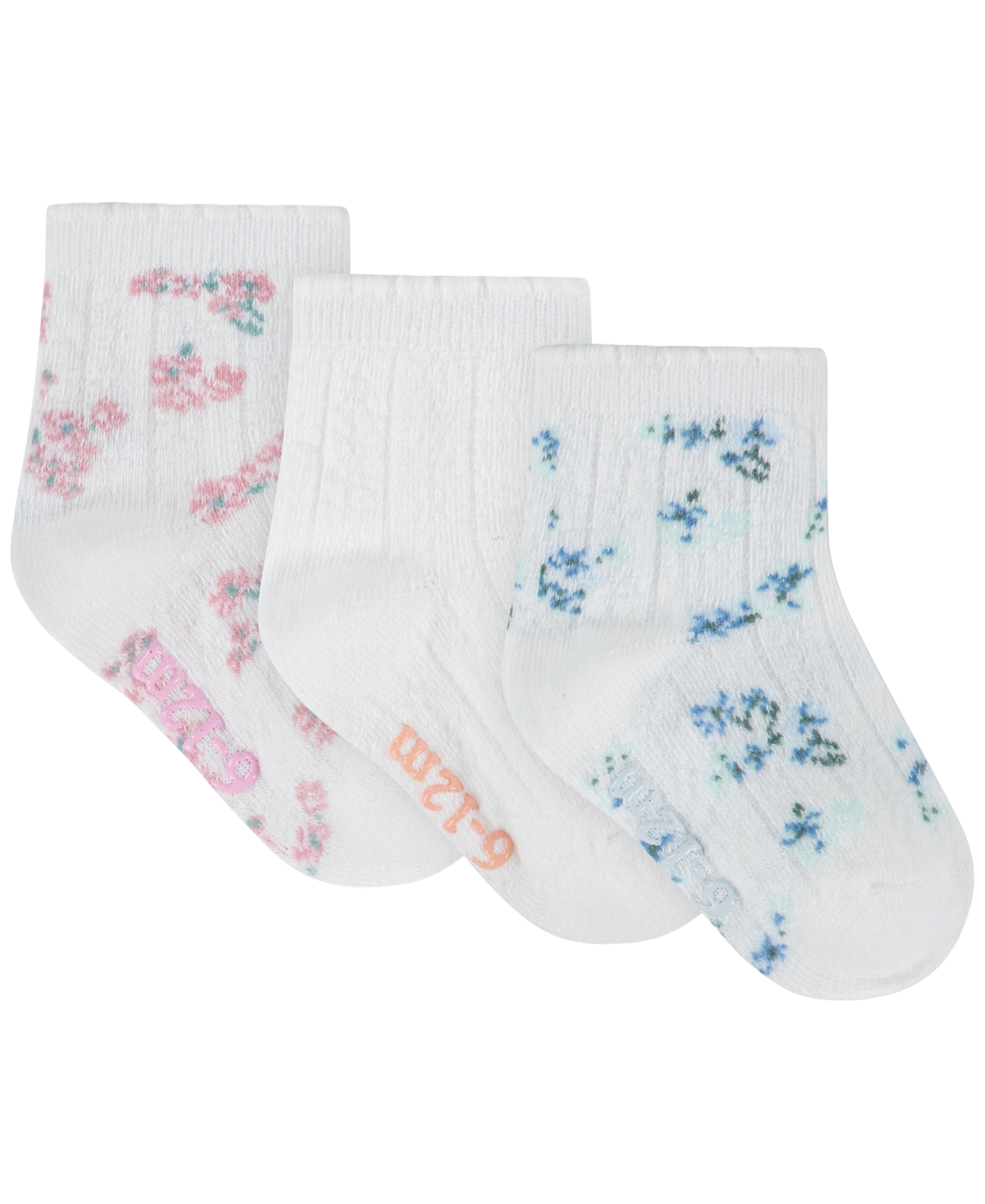 abercrombie kids Girls' 6M-4T Crew Socks, 3-Pack