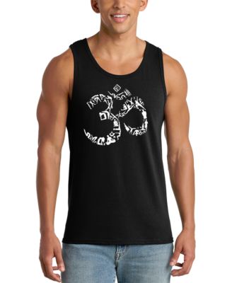 Men's Om Symbol Spiritual Word Art Graphic Tank Top
