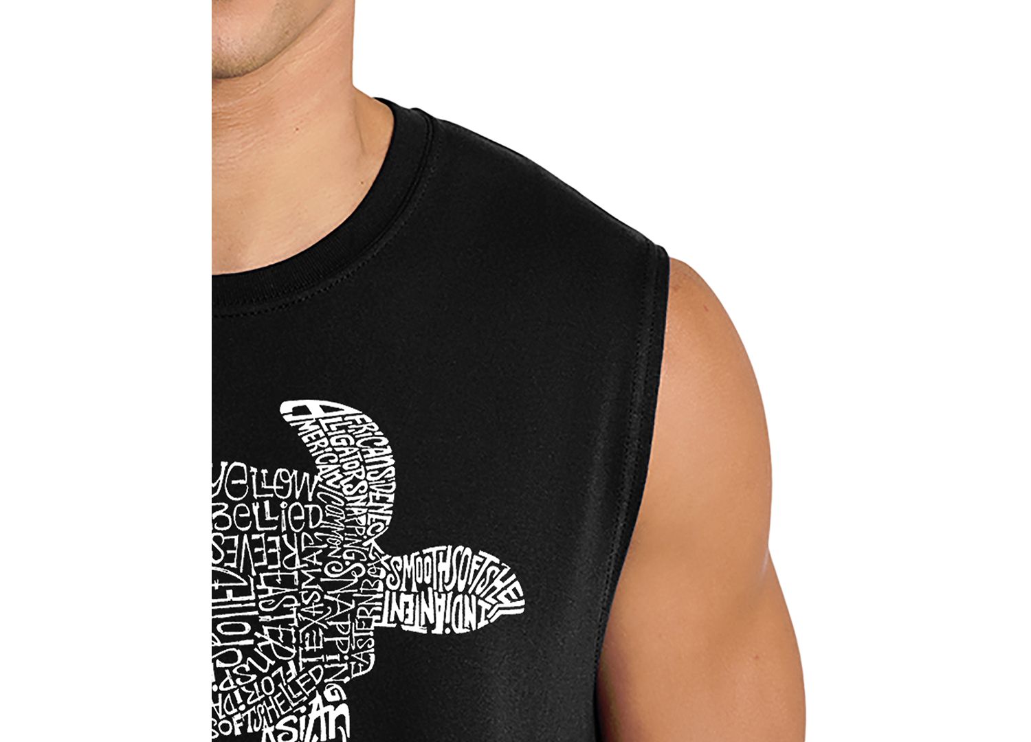 Men's Sea Turtle Word Art Graphic Tank Top