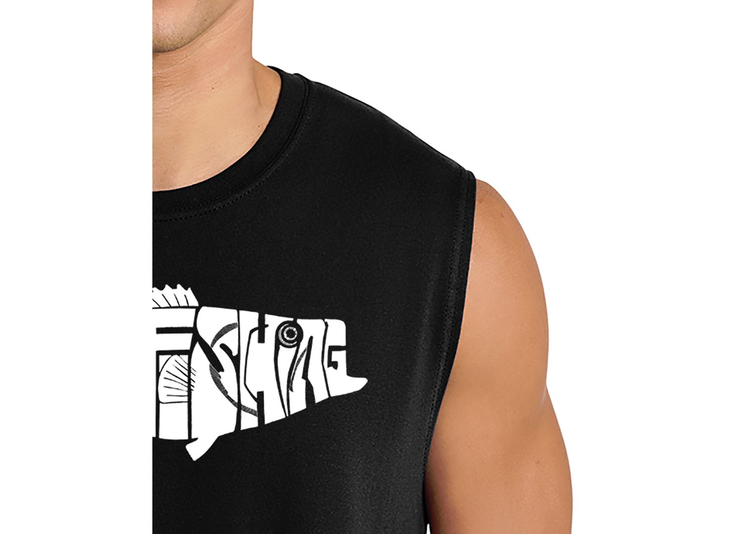 Men's Gone Fishing Graphic Tank Top
