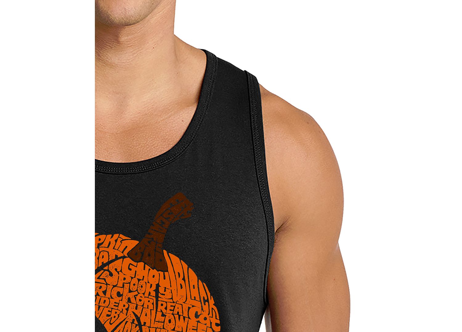 Men's Halloween Word Art Tank Top