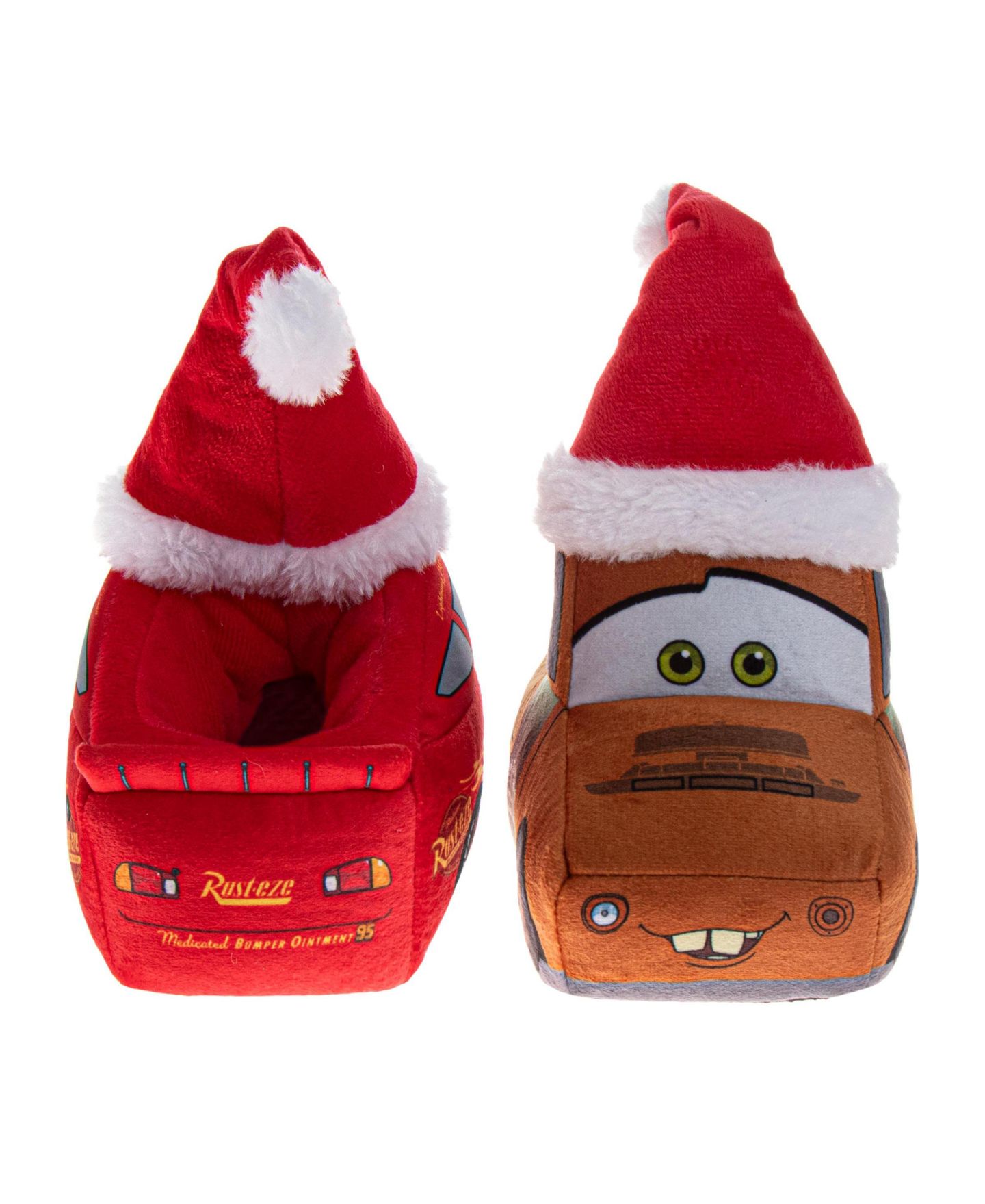 Тапочки Disney Cars Christmas Slippers Lightning McQueen Mater Cozy Warm Holiday Theme Soft Plush (Toddler Sizes 5-10/ Little Kid Sizes 11-1) для мальчиков, цвет: Красный — фото 4