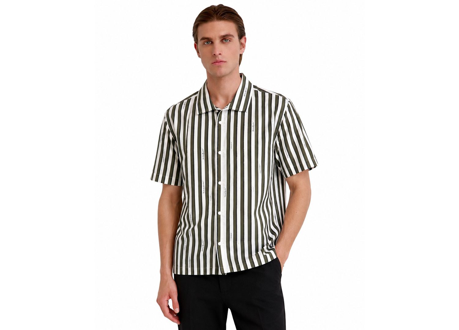 Men's Cotton Stripe Shirt