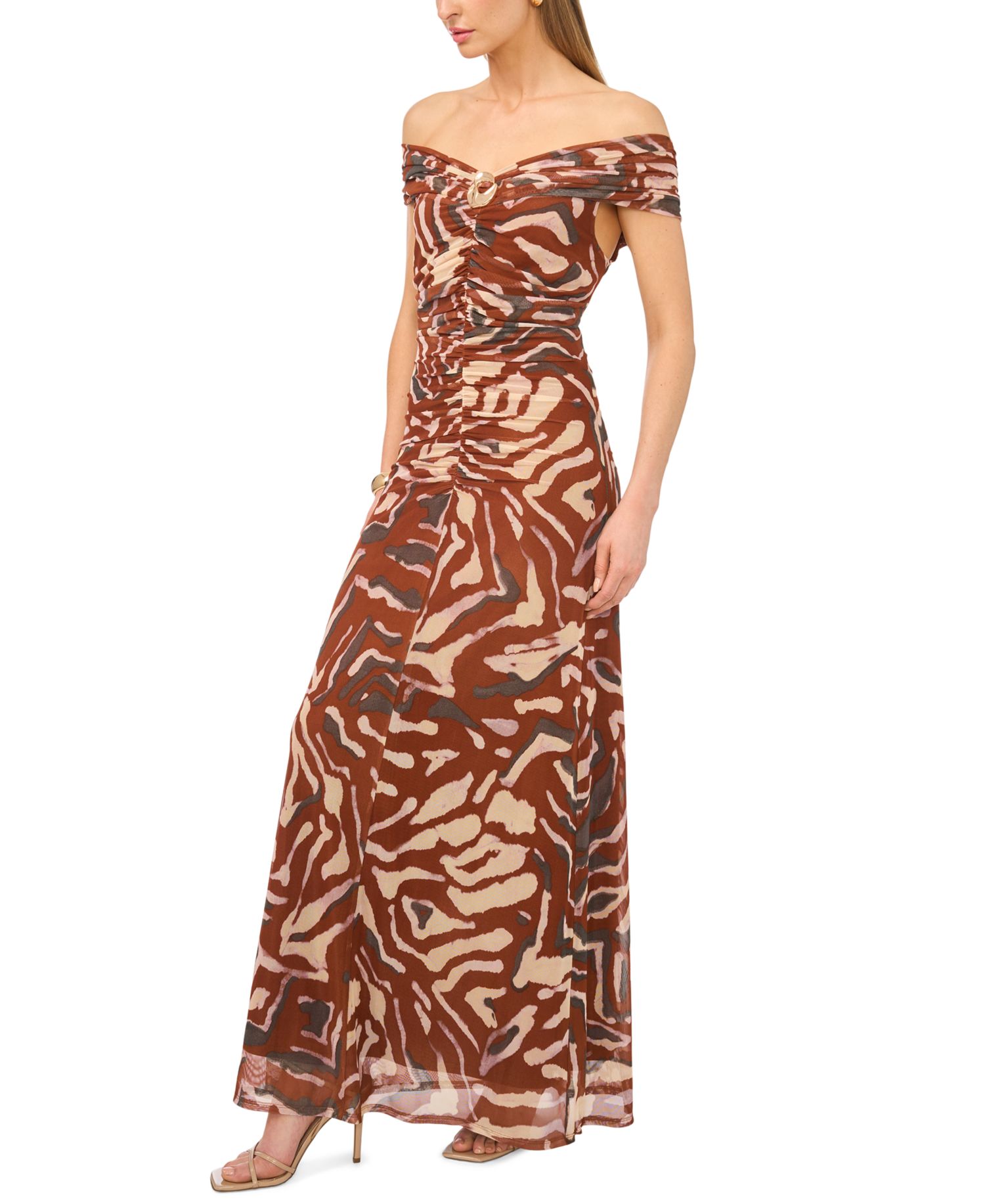 Women's Off-The-Shoulder Maxi Dress