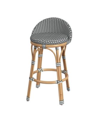 Inez 24 in. Seat Height Rattan Low Back Counter Stool