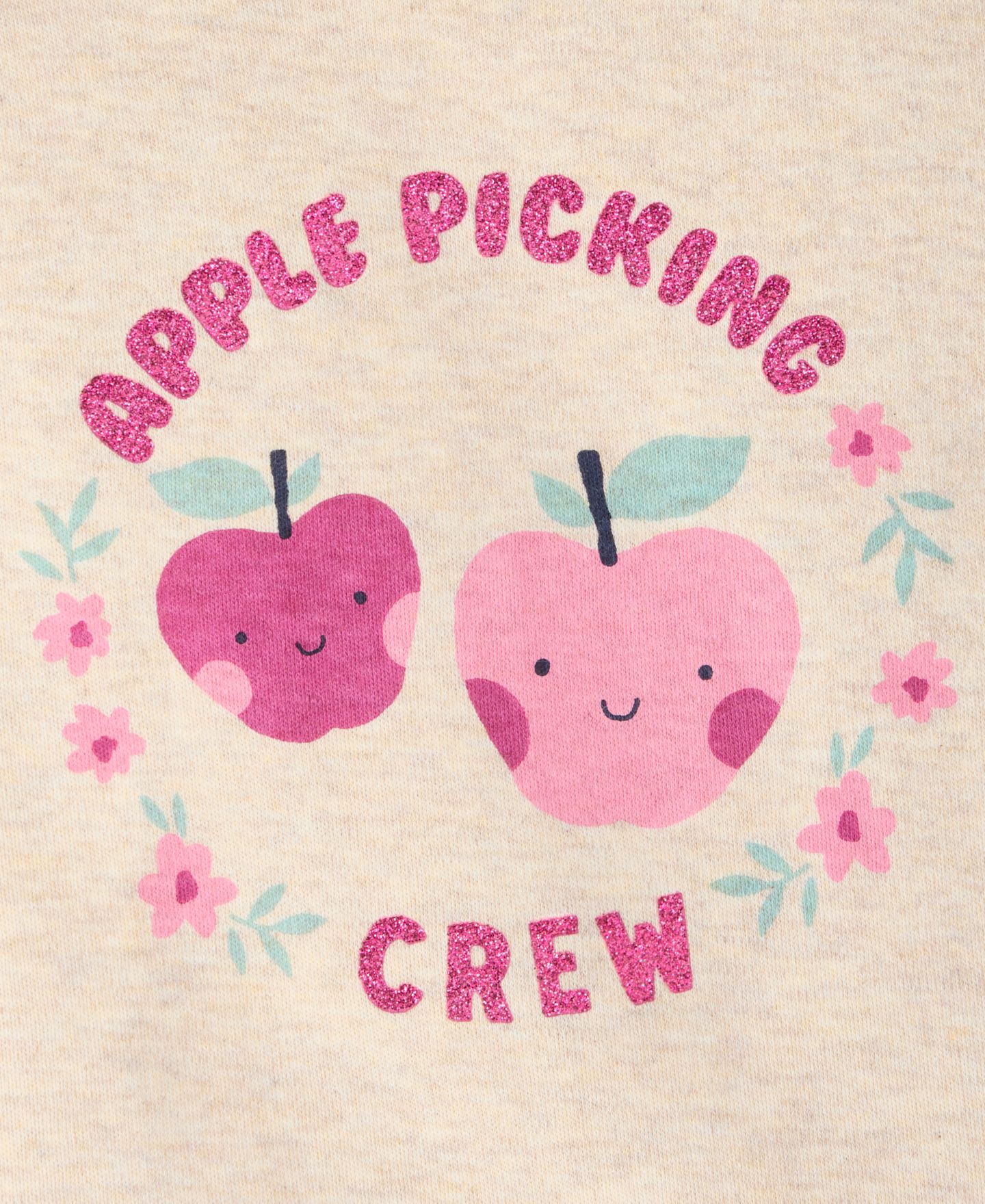 Футболка First Impressions Mix & Match Long-Sleeve Apple Picking T-Shirt для девочек-малышей — фото 3