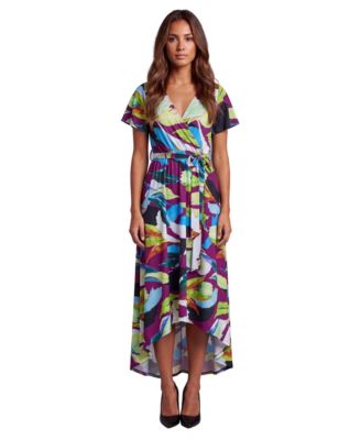 Petite Essential Floral Print V-Neck Dress