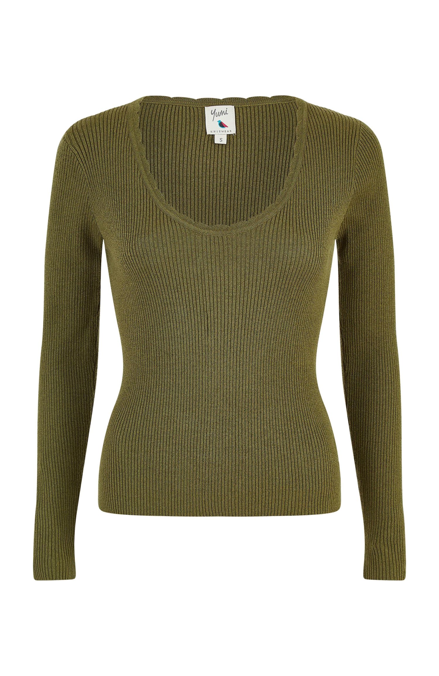 Women's Metallic Knitted Ribbed Top