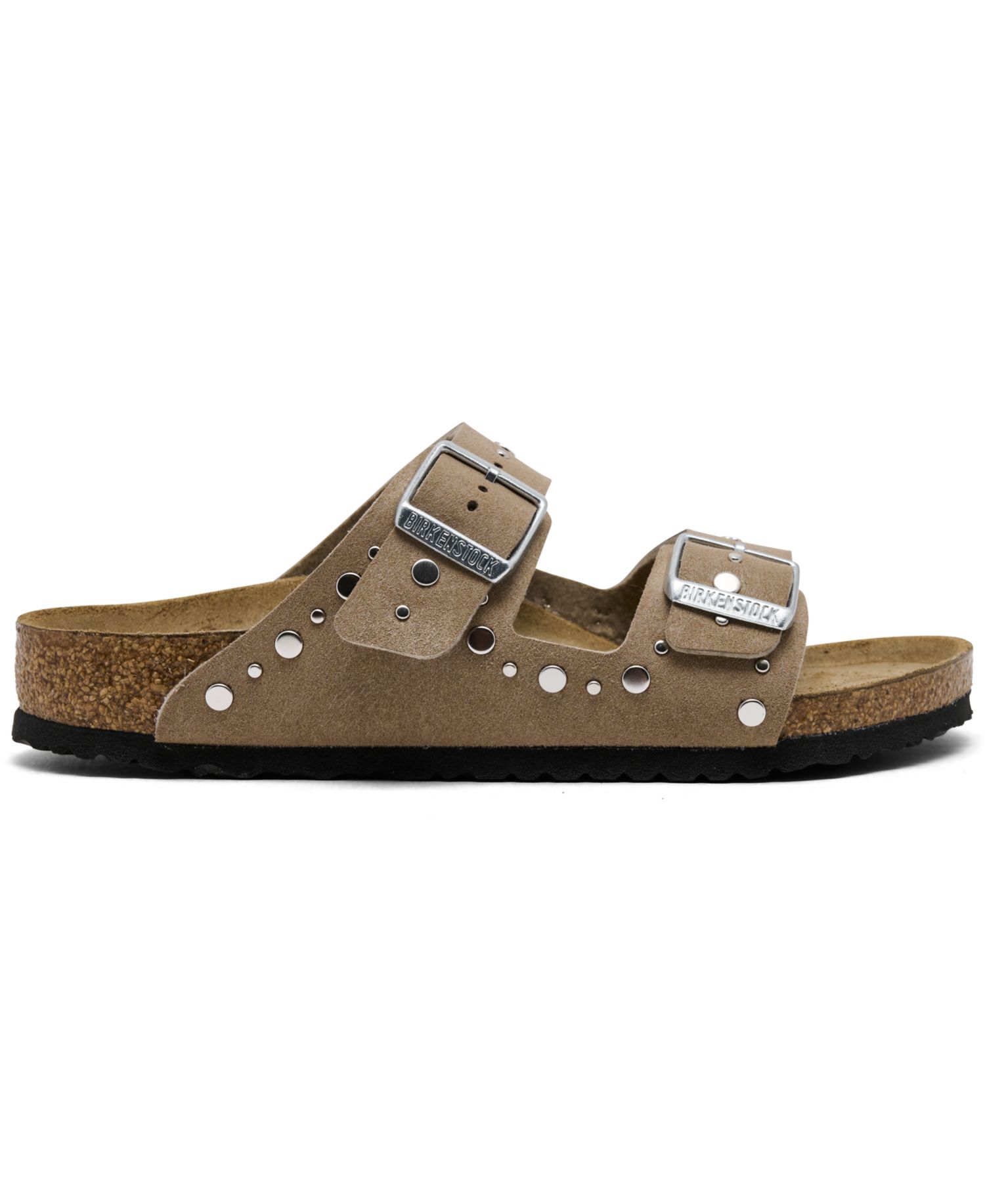 Little Girls' Arizona Rivets Suede Leather Sandals from Finish Line