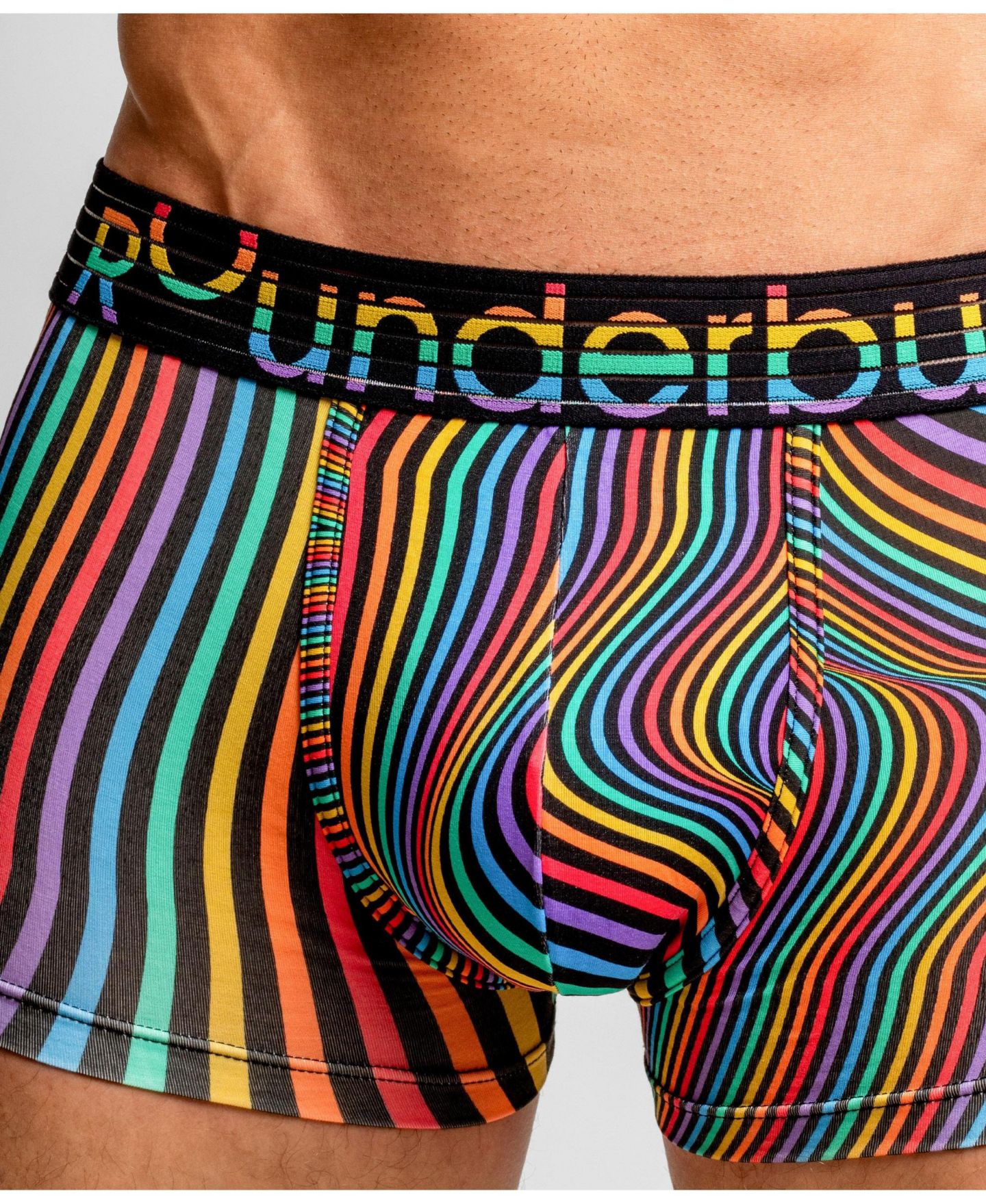 Трусы-боксеры Pride для мужчин, уплотнённая чашка — Rounderbum, цвет: Чёрный — фото 4