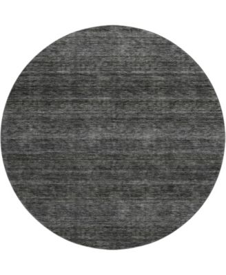 Soft Essentials Machine Washable SE1 8'x8' Round Area Rug