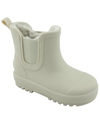 Toddler Faux Fur Lined Chelsea Waterproof Rain Boots