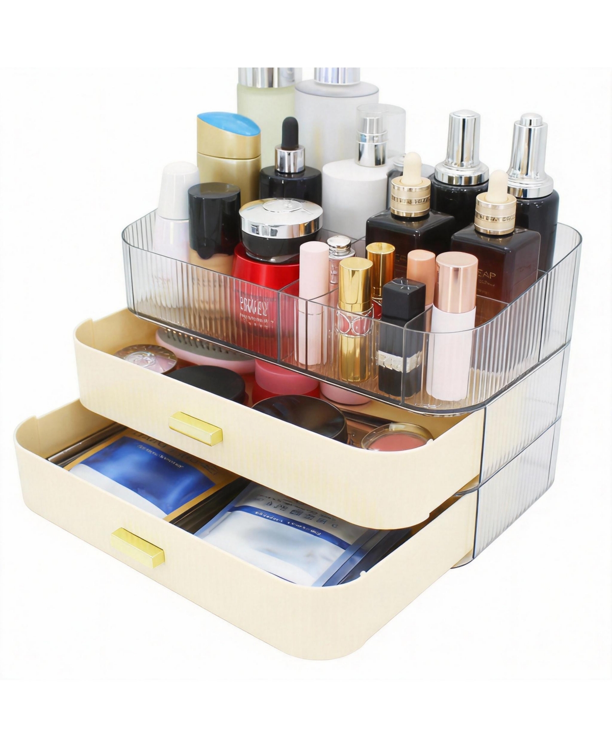 Yigii 2-Drawer Acrylic Cosmetic Organizer for Bathroom & Vanity