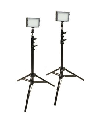 Field Pro FP-180K Bi-Colored Dual LED Studio Lighting Kit, Includes 2x FP-180 Bi-Color LED Light, 2x LS-180 Light Stand, 2x AC-12V2 Power