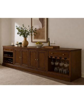 Amren 65" 4 Door Console and Open Bases with Drawers