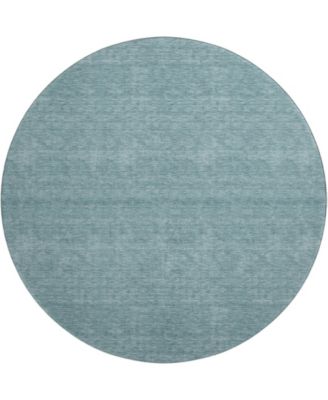 Soft Essentials Machine Washable SE6 8'x8' Round Area Rug