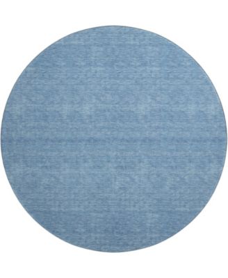 Soft Essentials Machine Washable SE6 8'x8' Round Area Rug