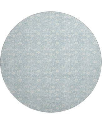 Soft Essentials Machine Washable SE4 8'x8' Round Area Rug