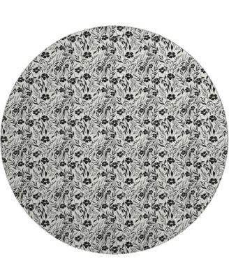 Soft Essentials Machine Washable SE4 8'x8' Round Area Rug