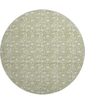 Soft Essentials Machine Washable SE4 8'x8' Round Area Rug