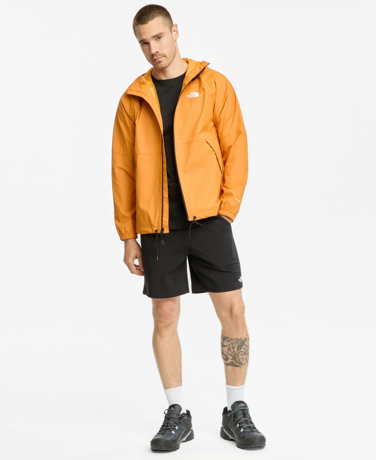 Мужская куртка The North Face Antora Rain Hoodie Jacket, цвет: Пыльный оранжевый — фото 3