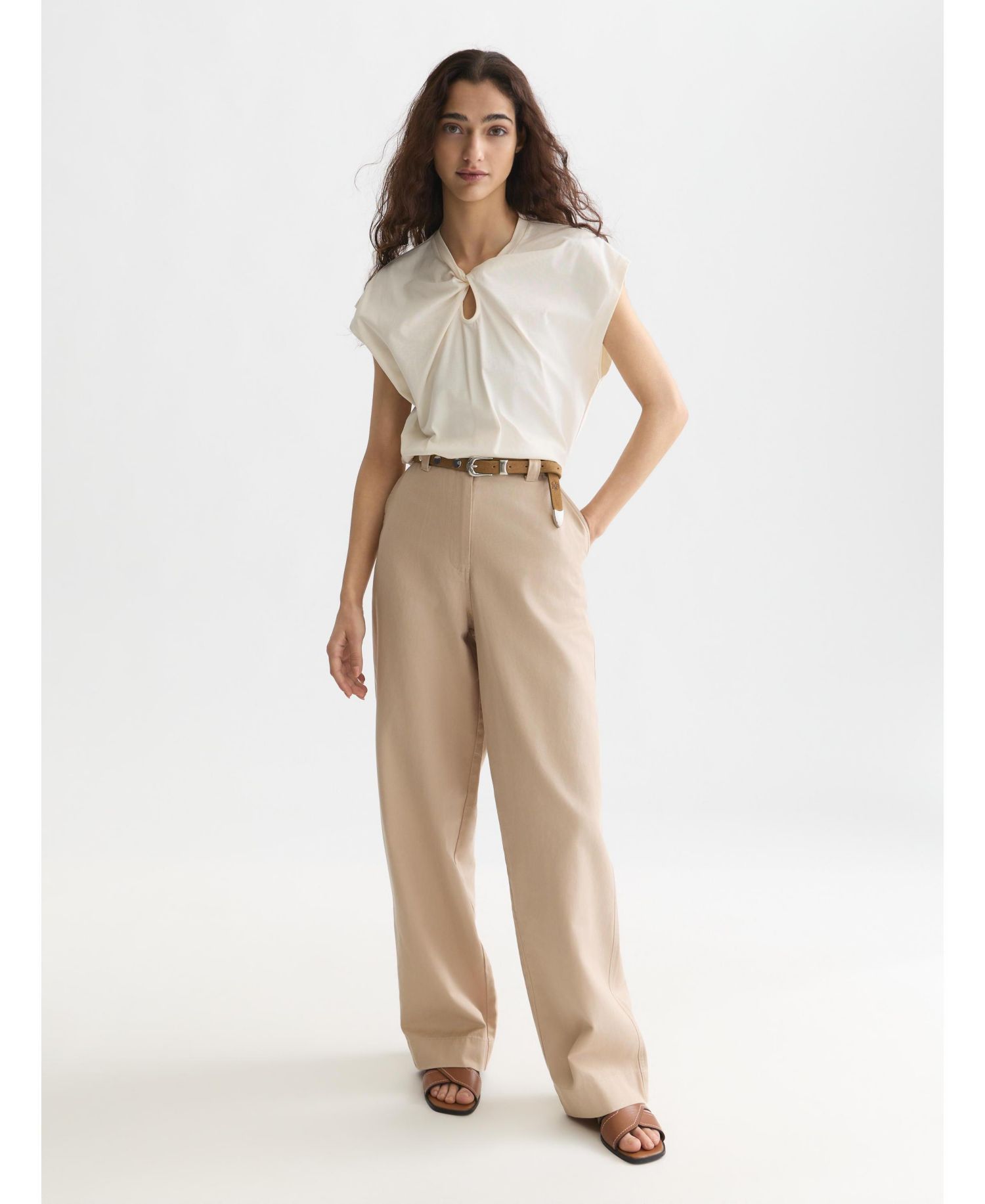 Women's Twisted Neckline Tops and Tees