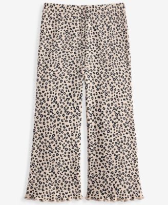 Baby Girls' 3M-24M Mix & Match Leopard-Print Ribbed Flare Leggings