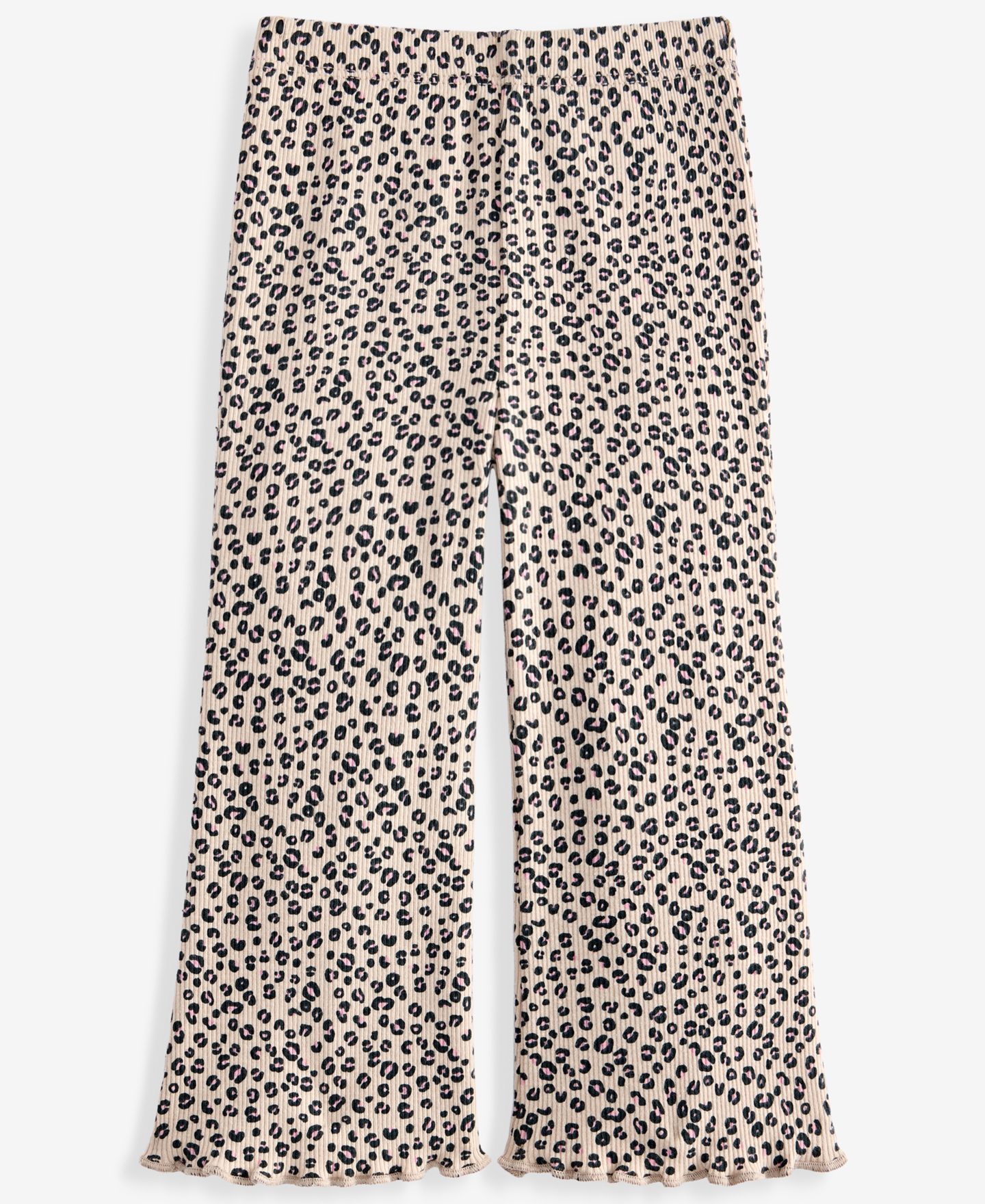Брюки First Impressions Leopard Flare leg Pants для девочек-малышей, цвет: Кремовый — фото 1