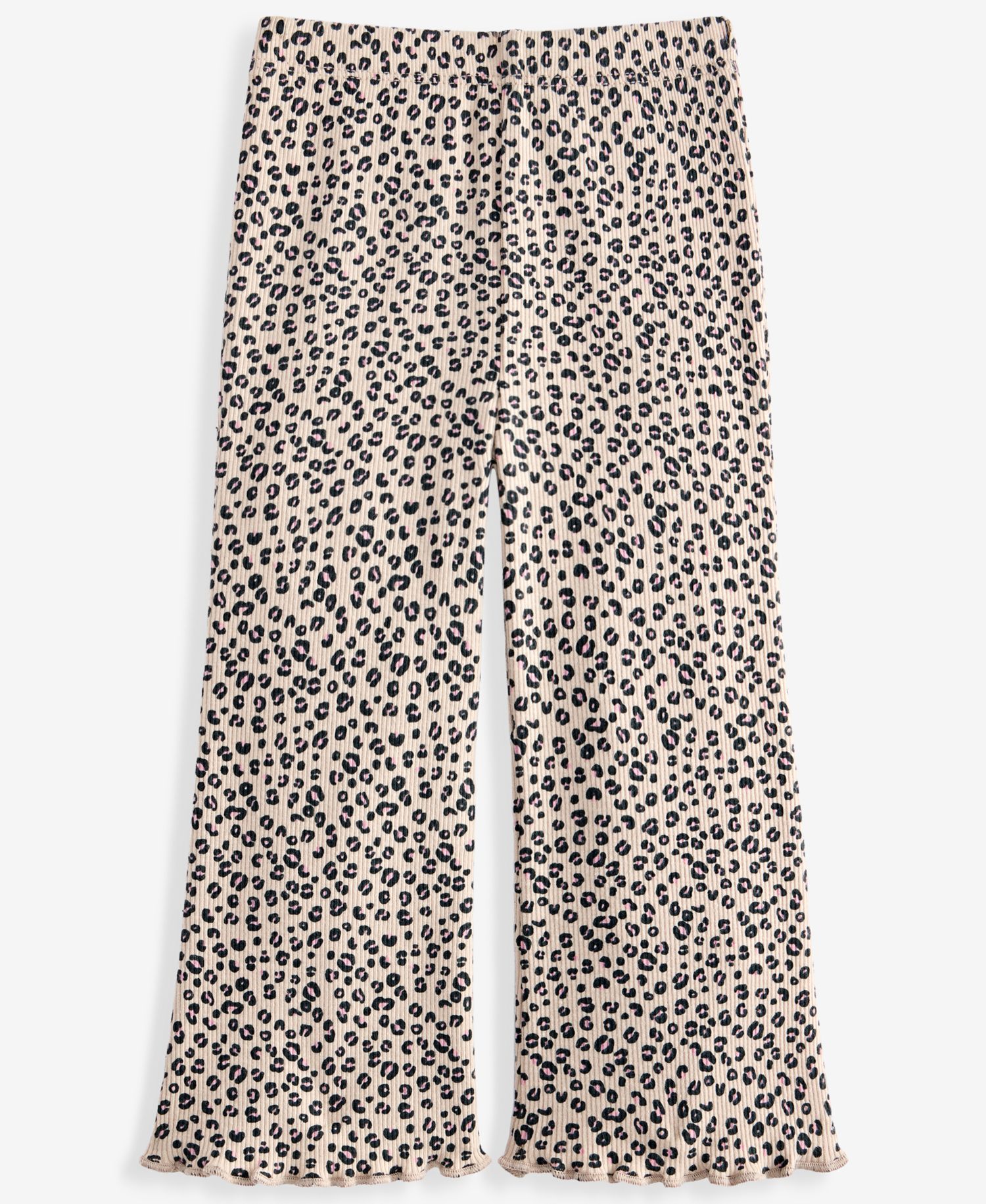 Baby Girls' 3M-24M Mix & Match Leopard-Print Ribbed Flare Leggings
