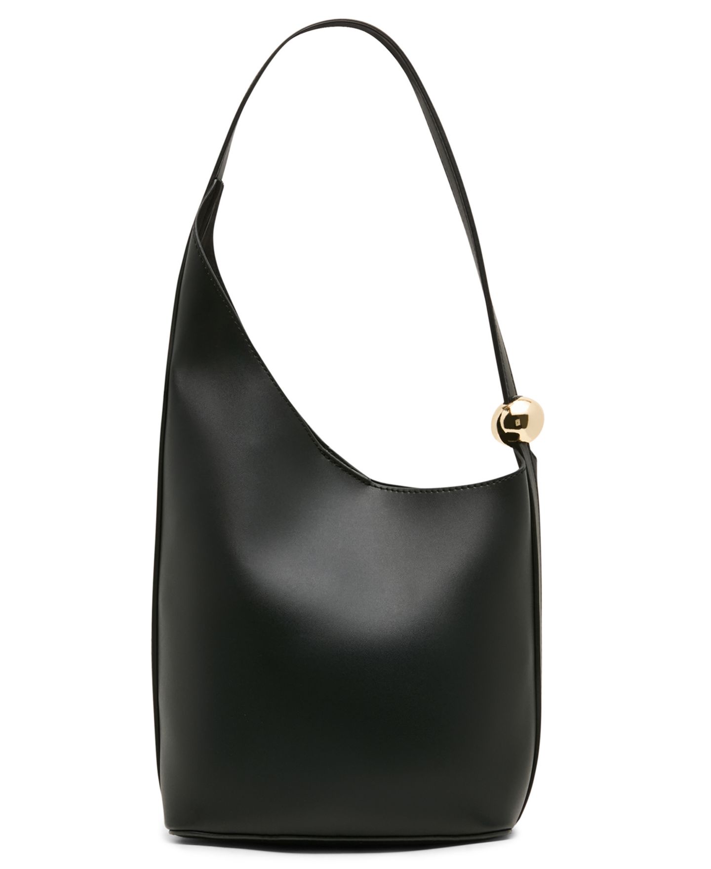 Женская сумка Steve Madden Valara Asymmetrical Mini Shoulder Handbag, цвет: Чёрный — фото 1