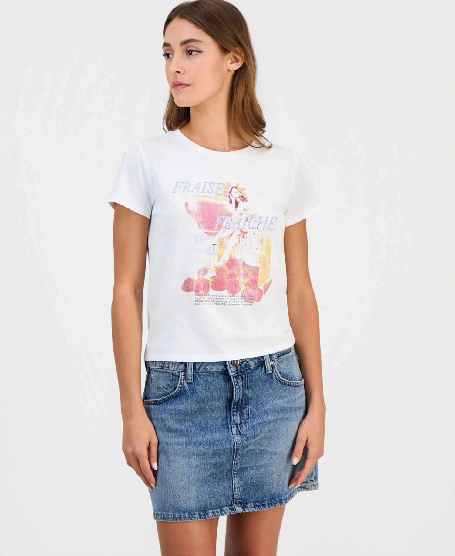 Women's Strawberry Girl Short-Sleeve Baby T-Shirt
