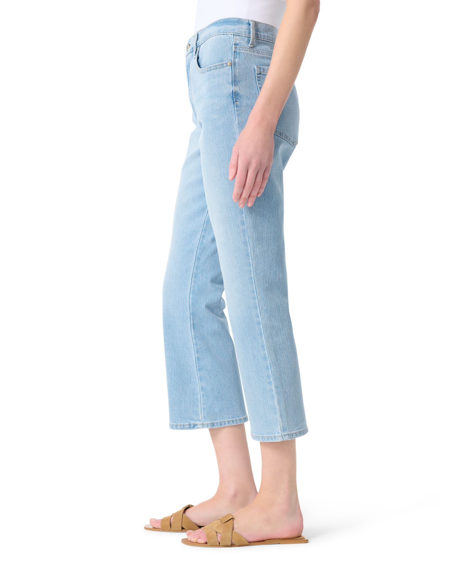 Women's Kick Flare Cropped Jeans