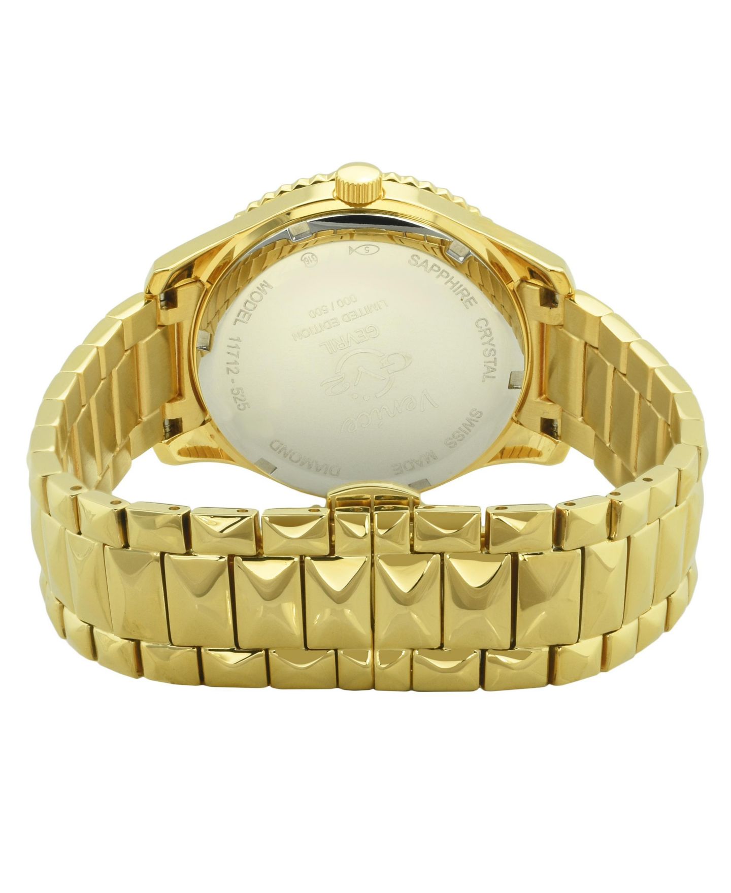 Женские часы GV2 by Gevril Venice Swiss Quartz Diamond IP Stainless Steel Bracelet Watch — фото 2