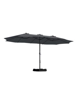 15 Feet Patio Umbrella with Base Included Outdoor Double-sided Umbrella Extra Large Umbrella for Patio