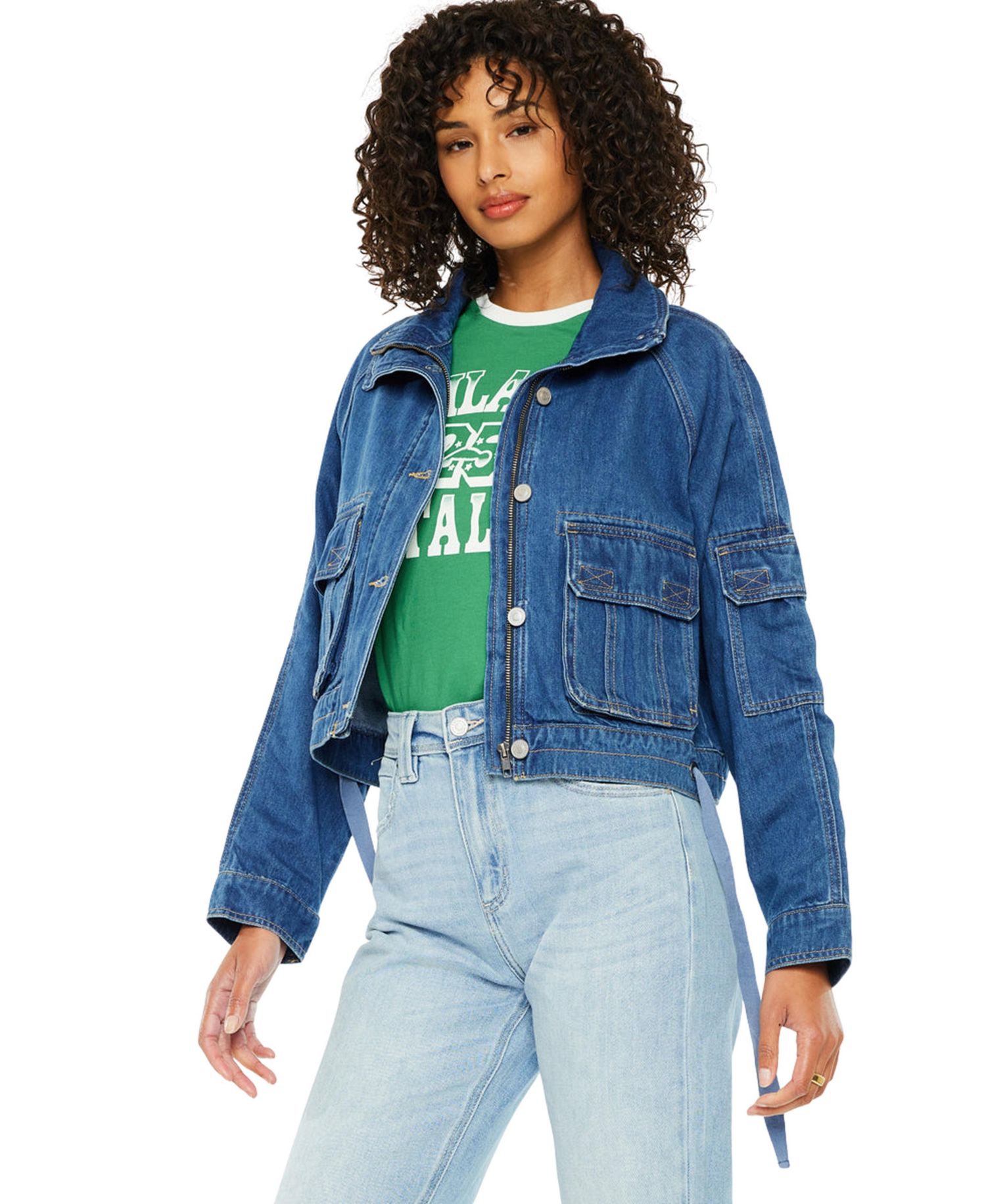Women's Jailene Denim Windbreaker Jacket