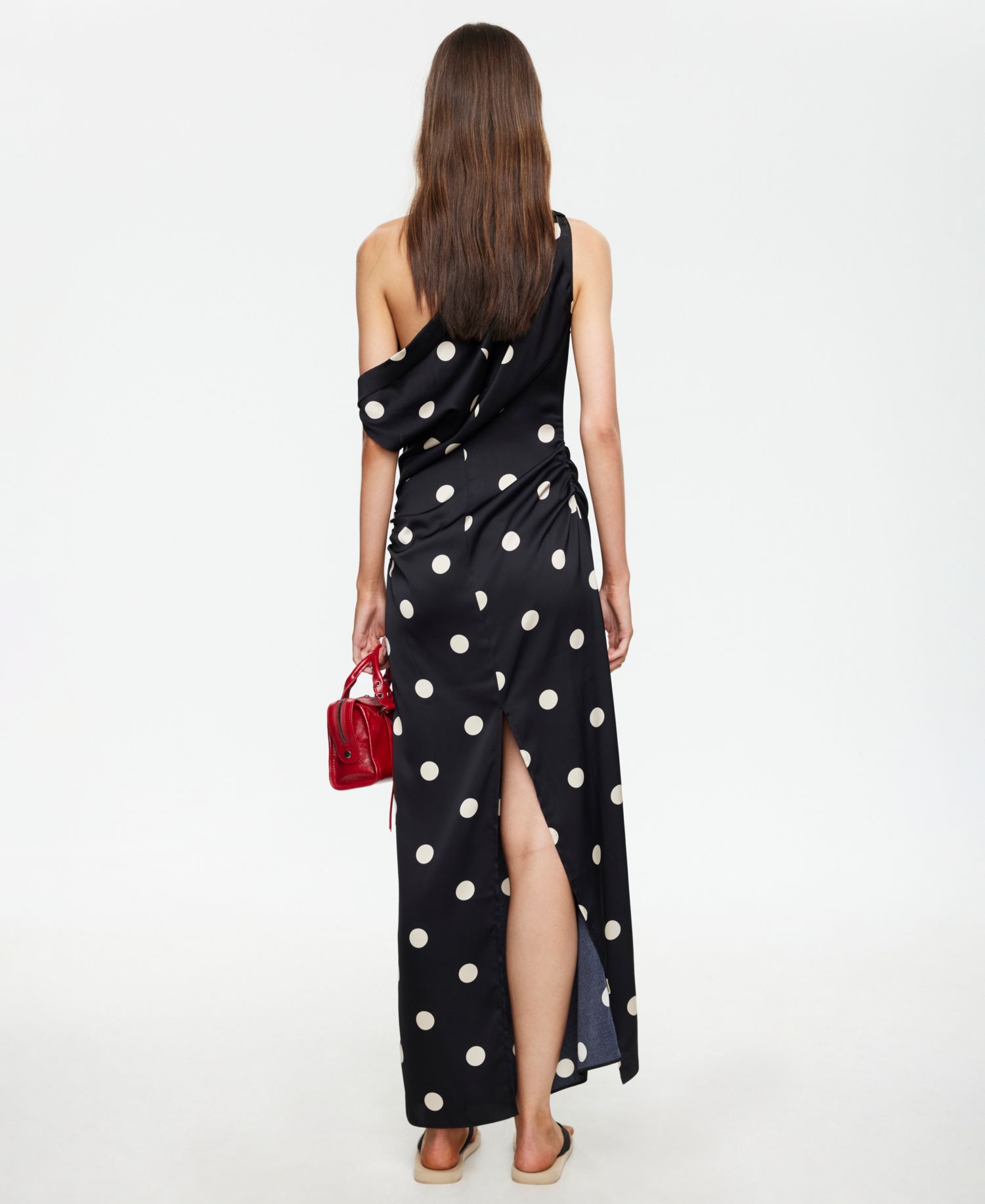 Women's Asymmetric One-Shoulder Maxi Dress